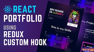 Animated Portfolio Website with React  React Project for Beginners [upl. by Furtek94]