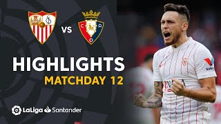 Resumen de Sevilla FC vs CA Osasuna 20 [upl. by Marba]