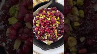 cranberry baked brie mediterraneanfood mediterraneanrecipe easyrecipe appetizeridea recipe [upl. by Holmun536]