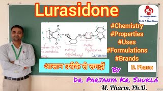 Lurasidone  Antipsychotics  Tranquilizers  Pharmaceutical Chemistry  D Pharm [upl. by Bunny]