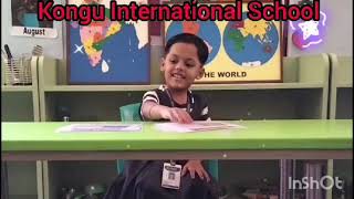 Kindergarten childrens flag identification skills  KONGU SCHOOL [upl. by Enreval]