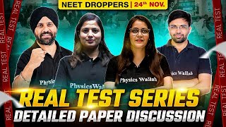 Real Test Series 03  Detailed Paper Discussion and Analysis  NEET Droppers💥😎 [upl. by Catlin]