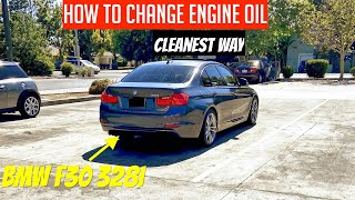 How to Change Engine Oil on Your BMW F30 328i CLEAN METHOD [upl. by Kuebbing994]