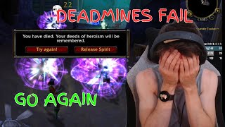 Deadmines Hardcore FAIL  Deadly Undead Miners World of Warcraft [upl. by Alywt]