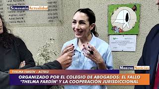 Organizado por el Colegio de Abogados el fallo “Thelma Fardín” y la cooperación jurisdiccional [upl. by Kcinom]