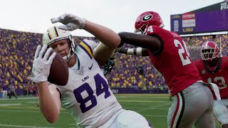 College Football 25 Gameplay  Georgia vs LSU  Full Game PS5 [upl. by Torrlow]