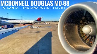 Delta Airlines MD88 N902DE Atlanta to Indianapolis  Flight [upl. by Googins101]