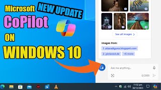 How to Enable COPILOT in Windows 10 in 2024Microsoft Release new Windows 10 AI versionUpgrade Now💻 [upl. by Colston]