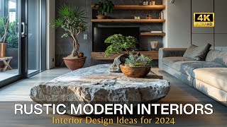 Interior Design Ideas for 2024 Transform Your Living Space with Rustic Modern Interior Decor Guide [upl. by Burhans254]