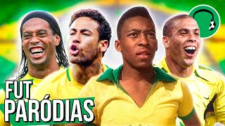 ♫ AS LENDAS DO FUTEBOL BRASILEIRO  Paródia Vamos pra Gaiola  Kevin o Chris Ft FP do Trem Bala [upl. by Auqenaj]