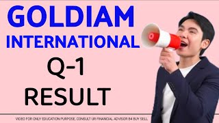 GOLDIAM INTERNATIONAL Q1 RESULT sencogold tbz pcjewellers skygoldsharenews kalyanjewellers [upl. by Notlim]