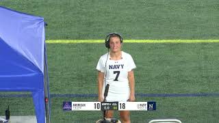 Navy Womens Lacrosse Postgame Interview Lindsay Beardmore vs American [upl. by Rhu]