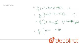 Sum the series 444444 to n terms [upl. by Roede]