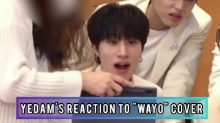 Yedams reaction to wayo cover [upl. by Aisnetroh743]