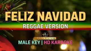 Feliz Navidad  KARAOKE  Male Key [upl. by Aneerak547]