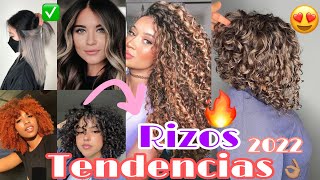 Tendencias cabello rizado 2022 COLORCORTEESTILOS 🤔🎀 [upl. by Seigler]