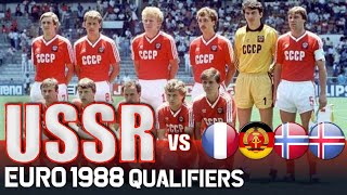 SOVIET UNION Euro 1988 Qualification All Matches Highlights  Road to West Germany [upl. by Waxler]