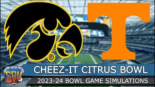 CheezIt Citrus Bowl 2024  Iowa vs Tennessee  Full Game Highlights NCAA 14 Sim [upl. by Lacagnia]