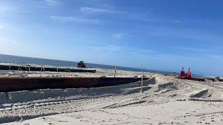 Beach Dredging Live How It Works Beach Replenishment [upl. by Acimahs413]