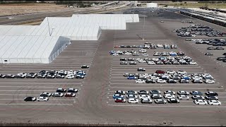 Tesla Gigafactory Texas  101224  Oct11  tons of Cybertrucks  new ModelY styles railyard [upl. by Quentin772]