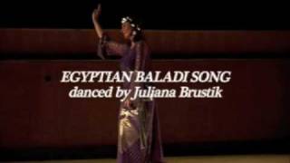 Egyptian Baladi song danced by Juliana Brustik wwwjulianabrustikdancecom [upl. by Analah]