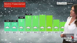 Kristi Gordon  Global BC Evening News  Weather  Monday January 30 2023 weather [upl. by Aihsenad610]