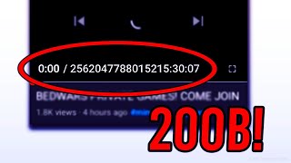 This Video Is 200 BILLION Years Long HOW [upl. by Gilbye]