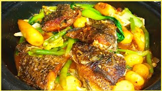 How to Cook Pocherong Tilapia  Fish Pochero Recipe   Napaka sarap Lutong Pinoy  Suerte Cooking [upl. by Lottie197]