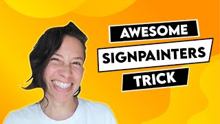 Awesome Signpainters Trick [upl. by Eirroc]