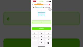 1580 Duolingo Math Beginner  Perimeter Dailystreak duolingo [upl. by Asenav]