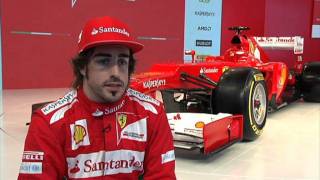 Ferrari F2012 Intervista a Fernando Alonso [upl. by Siurad]