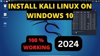 How To Install Kali Linux On Windows 10  Kali Linux 2024 [upl. by Adnuhsat199]