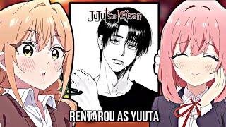 100 girlfriends who really love you react to Aijou Rentarou as Yuta Okkotsu  Gacha React [upl. by Satterfield]