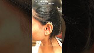 Tragus piercing earpiercing piercing trending video ideas studio [upl. by Aimas]