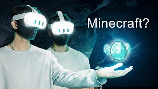 We Spent 48 Hours in VR Minecraft [upl. by Ahsatam635]