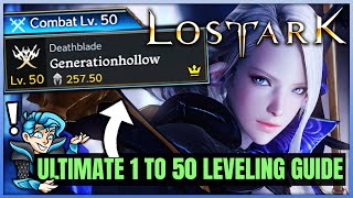 How to Level Up  Get to Max Level FAST  New Lost Ark 2022 Leveling XP Guide  1 to 50  Lost Ark [upl. by Dachy]