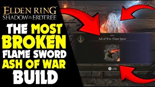 FLAME SPEAR Ash Of War LOCATION and OP BUILD  Elden Ring Shadow of the Erdtree Gameplay EldenRing [upl. by Jaco]