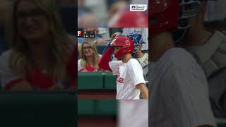 Philly shows love for Trea Turner with a standing ovation 👏 [upl. by Akiehsal]