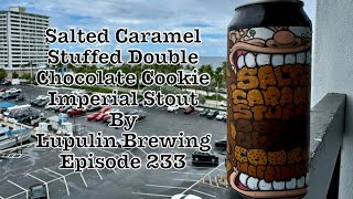 Salted Caramel Stuffed Double Chocolate Cookie Imperial Stout Lupulin Brewing  Episode 234 [upl. by Stranger]