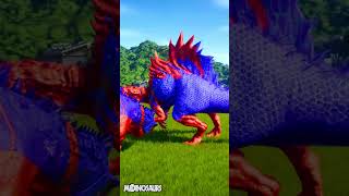 Red Giganotosaurus Trex Spinosaurus Epic Battle of Jurassic Giants  Who Will Emerge [upl. by Perlie]