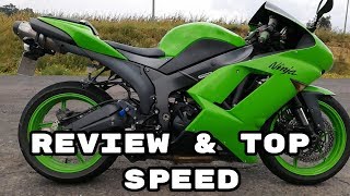 kawasaki zx6r 600cc Review amp Top speed [upl. by Vernita]