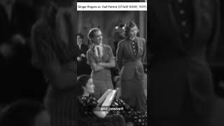 1930s Savage Roasting Ginger Rogers vs Gail Patrick STAGE DOOR 1937 [upl. by Hewet]