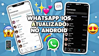 WhatsApp GB Estilo iPhone no Android 2024 [upl. by Halfon]