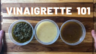 HowTo Vinaigrette  3 EASY Vinaigrettes [upl. by Gniw]