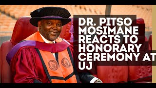 Pitso Mosimane reacts to receiving an honorary doctorate from the University of Johannesburg [upl. by Akla]