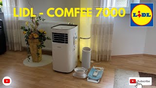 Mobile Klimaanlage LIDL  Comfee 7000 BTU Aufbau amp Funktion und Bedienung  TEST 2 👍👍👍✅ [upl. by Lotsirk]