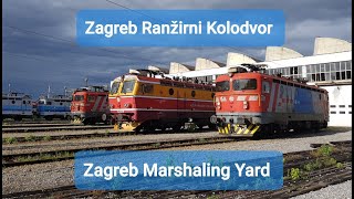 Zagreb Ranžirni KolodvorZagreb Marshaling Yard Zagreb RK Short video Zagreb Croatia [upl. by Nyllek]