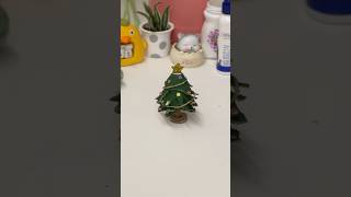 🎄✨Mini table top Christmas tree trending diy yas craft viralvideo christmas decor easy fyp [upl. by Deborath]