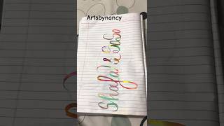 Shafa and soso artsbynancy calligraphy viral ytshorts diy handmade ArtsbyNancy [upl. by Herson]