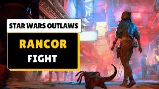 Star Wars Outlaws  Rancor Fight in Jabba Palace [upl. by Ained697]